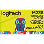 Мышь Logitech Wireless Mouse M238 Doodle Collection BAE-BEE Blue USB обзоры