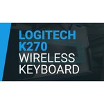 Logitech Wireless Keyboard K270 Black USB