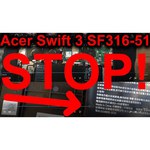 Ноутбук Acer Swift 3 SF316-51-55EP 16.1" FHD IPS/Core i5-11300H/16GB/512GB SSD/Iris Xe Graphics/None (Boot-up only)/NoODD/серый (NX. ABDER.006)