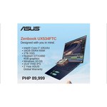 14" Ноутбук ASUS Zenbook 14 UX435EG-K9207T (1920x1080, Intel Core i5 2.4 ГГц, RAM 8 ГБ, SSD 512 ГБ, GeForce MX450, Win10 Home)